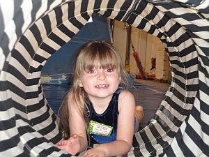 Kid smiling in a picture